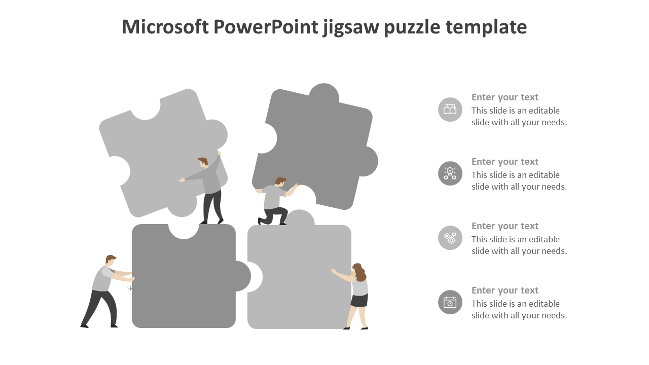 microsoft powerpoint jigsaw puzzle template-grey